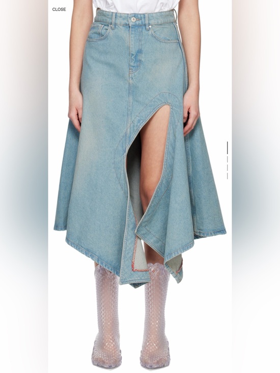 Y-project Dresses & Skirts - Y/PROJECT
Blue Cutout Denim Midi Skirt us26